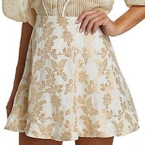 byTiMo Metallic Brocade Miniskirt